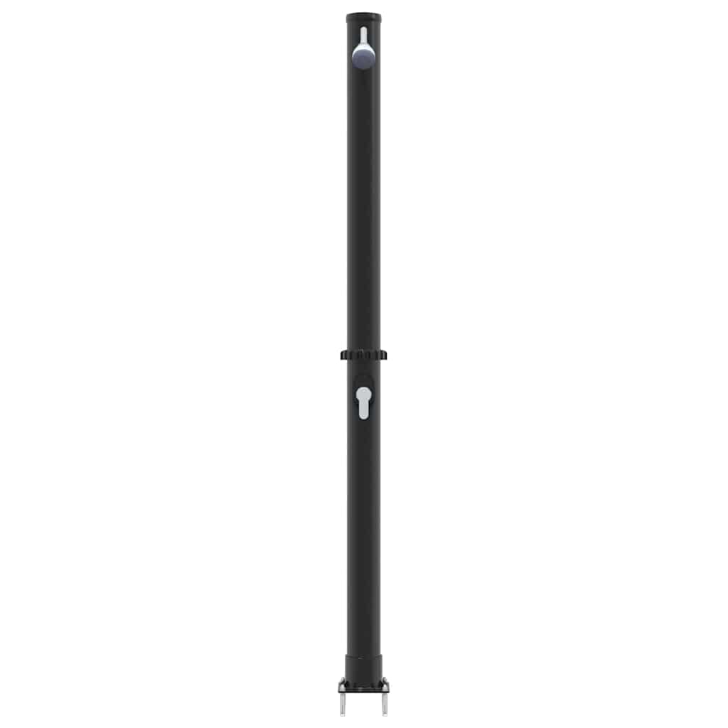 Doccia Solare da Esterno Nero 217 cm PVC, alluminio 42003407