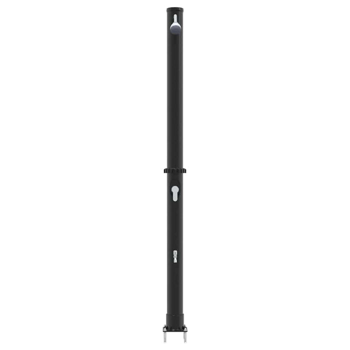 Doccia Solare da Esterno Nero 217 cm PVC, alluminio 42003408