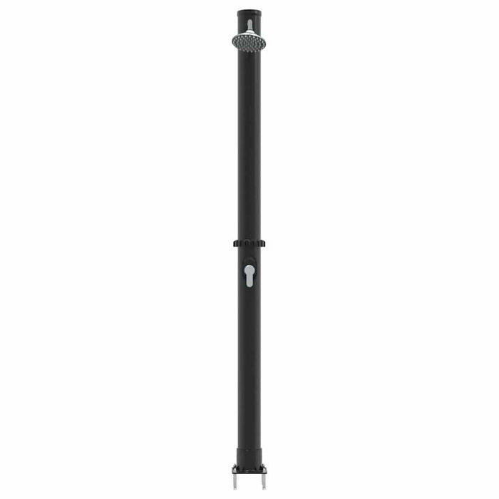 Doccia Solare da Esterno Nero 217 cm PVC, alluminio 42003411