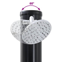 Doccia Solare da Esterno Nero 217 cm PVC e alluminio 42003413