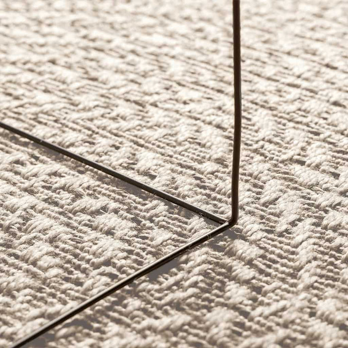 vidaXL Tappeto ZIZUR Crema PP