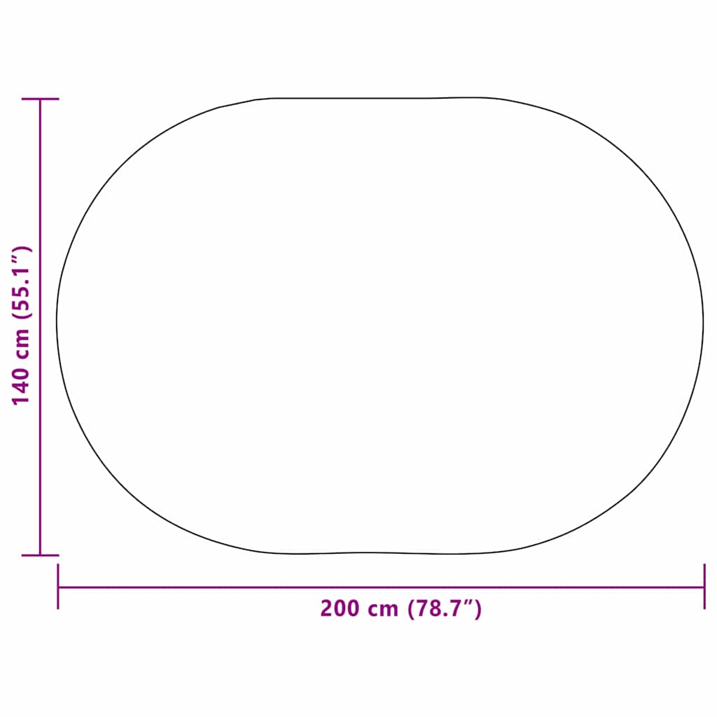 vidaXL Tappeto ZIZUR Crema PP