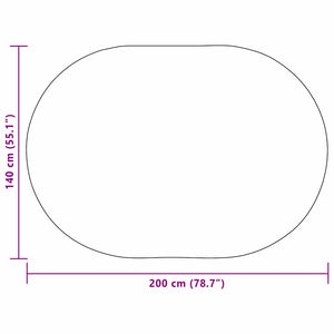 vidaXL Tappeto ZIZUR Crema PP