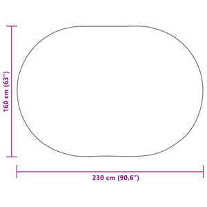 vidaXL Tappeto ZIZUR Crema PP
