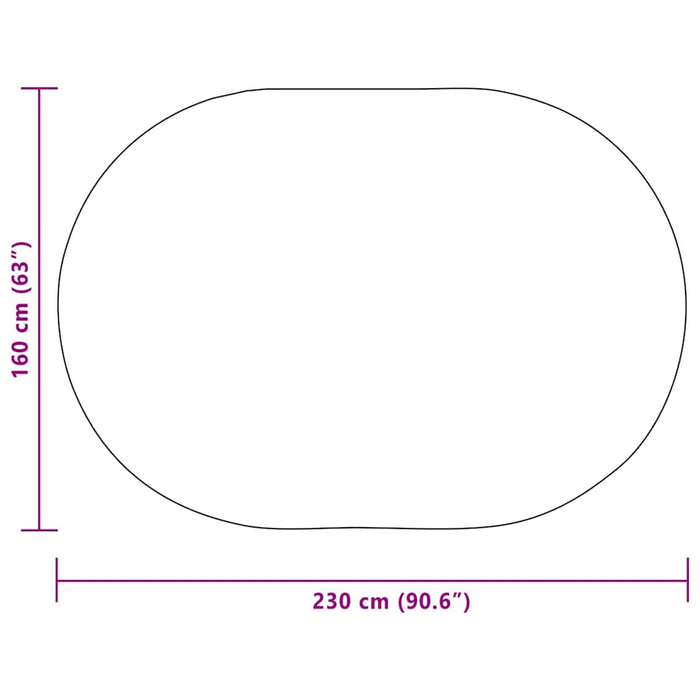 vidaXL Tappeto ZIZUR Crema PP