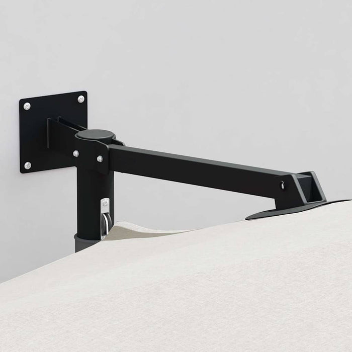 Ombrello da giardino Beige e Nero 248 x 248 x 148 cm 42003227