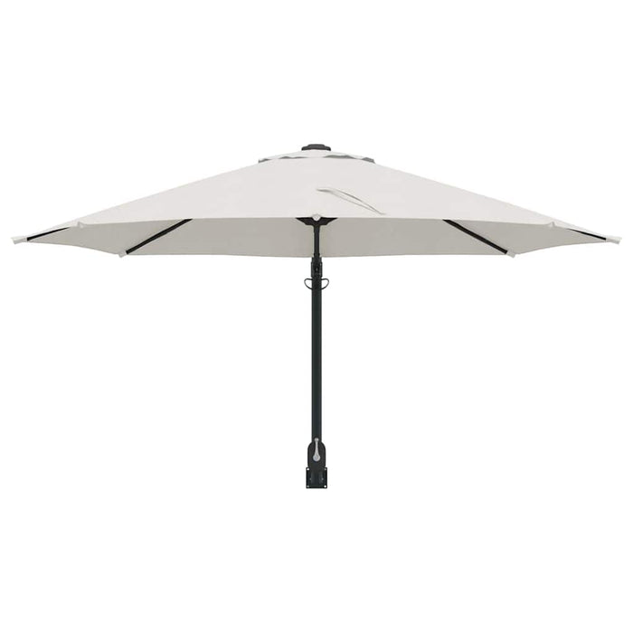 Ombrello da giardino Beige e Nero 248 x 248 x 148 cm 42003227