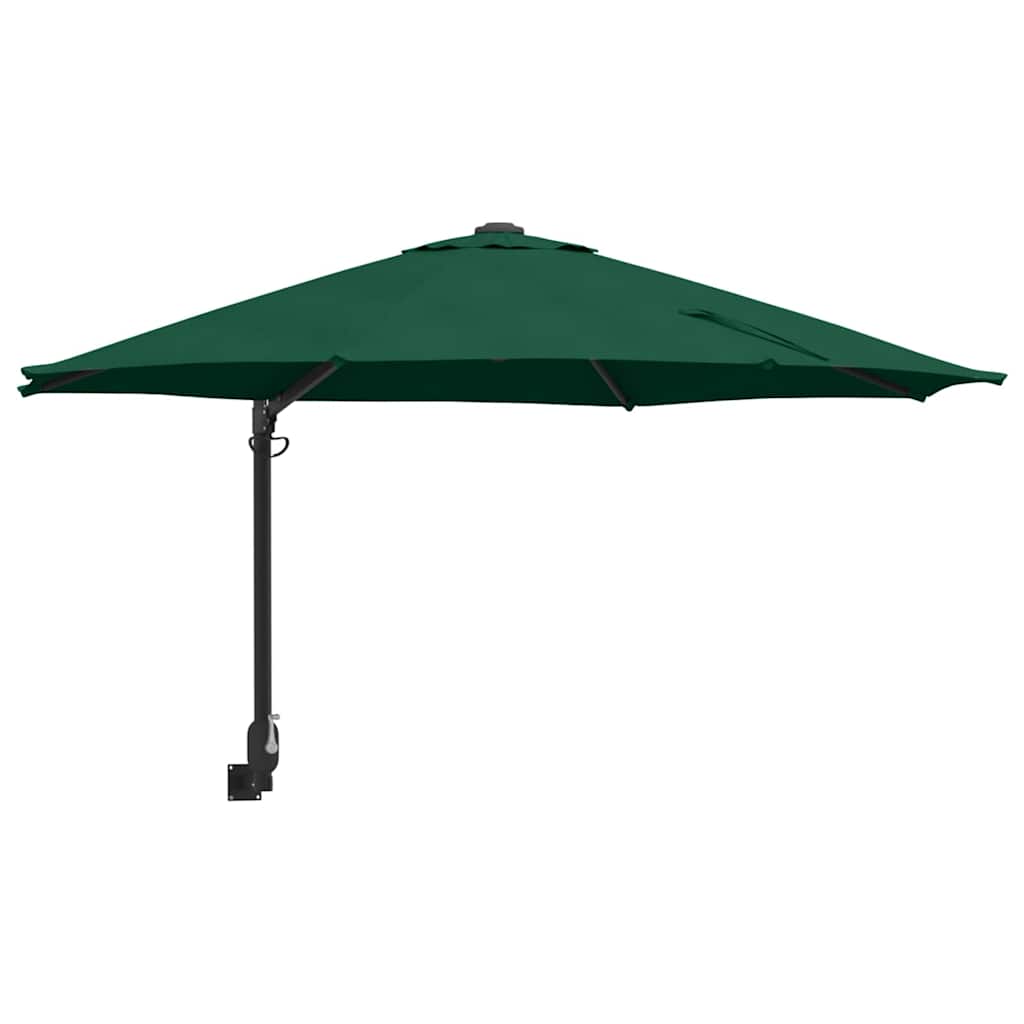 Ombrello da giardino Verde e Nero 248 x 248 x 148 cm 42003228