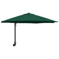 Ombrello da giardino Verde e Nero 248 x 248 x 148 cm 42003228