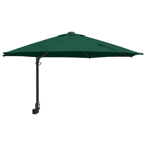 Ombrello da giardino Verde e Nero 248 x 248 x 148 cm 42003228