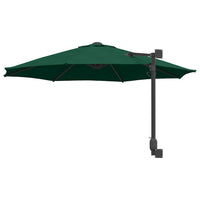 Ombrello da giardino Verde e Nero 248 x 248 x 148 cm 42003228