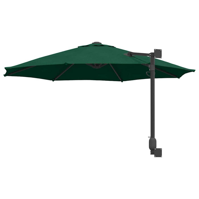 Ombrello da giardino Verde e Nero 248 x 248 x 148 cm 42003228