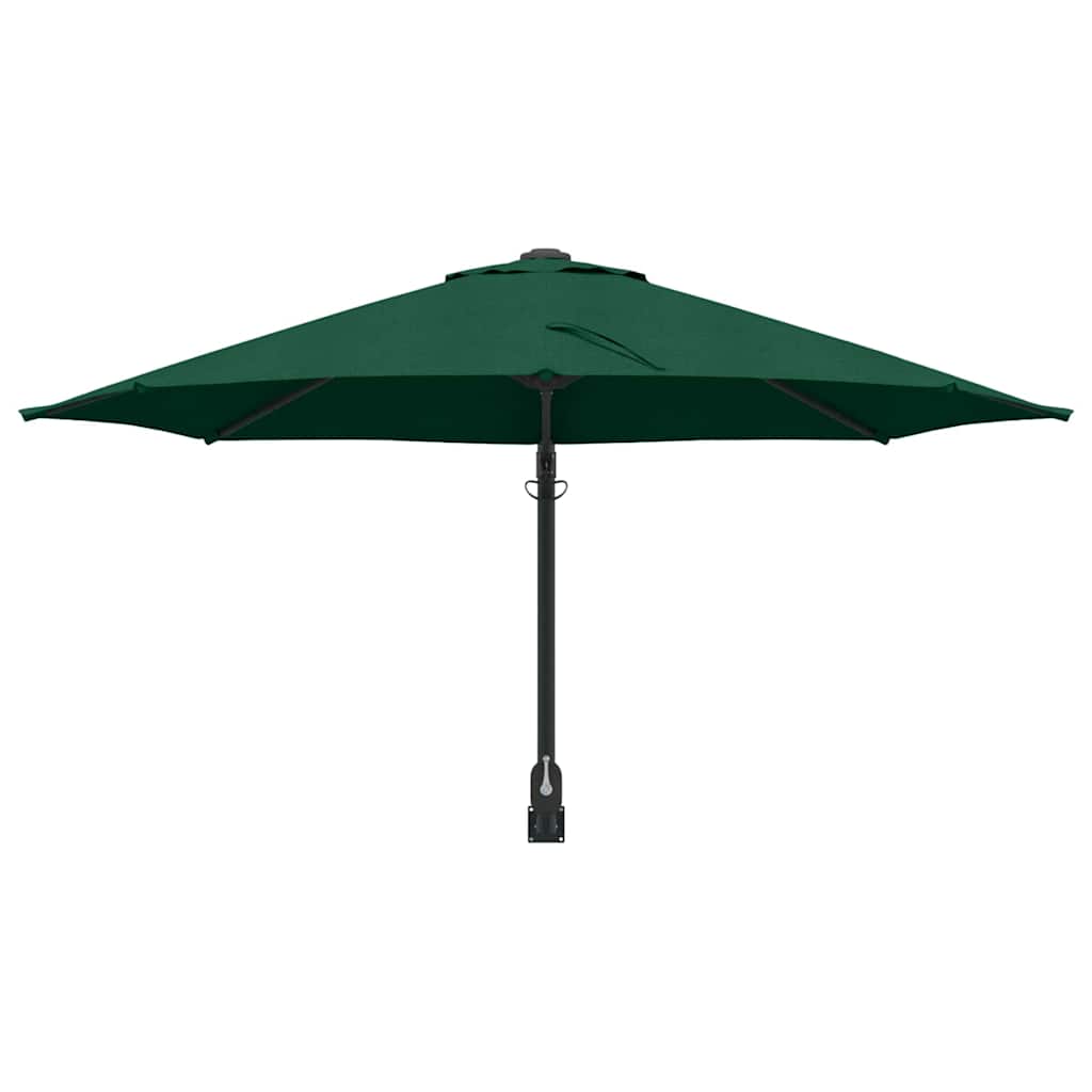 Ombrello da giardino Verde e Nero 248 x 248 x 148 cm 42003228