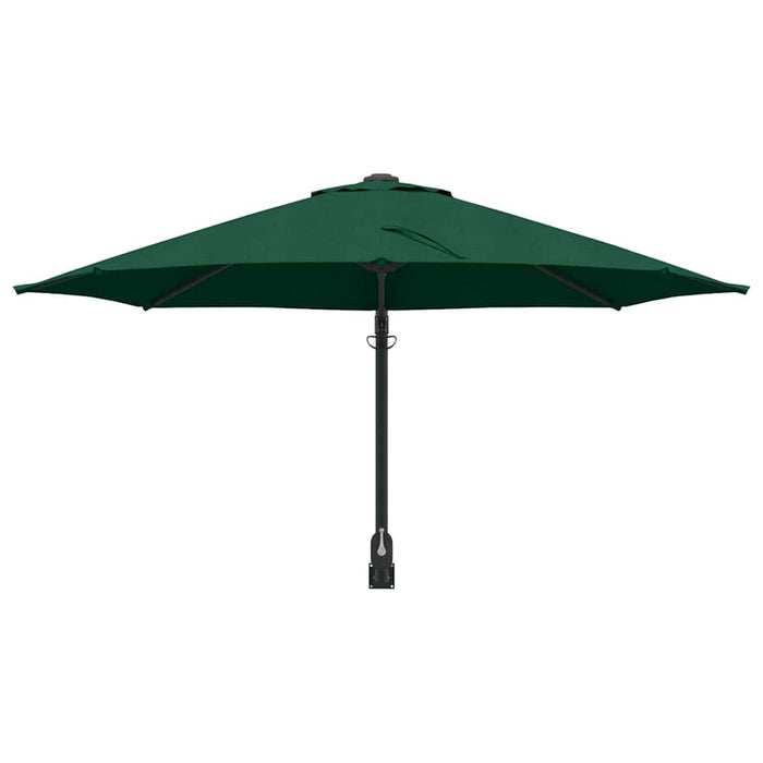 Ombrello da giardino Verde e Nero 248 x 248 x 148 cm 42003228