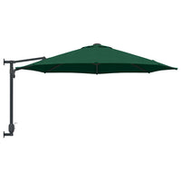 Ombrello da giardino Verde e Nero 248 x 248 x 148 cm 42003228