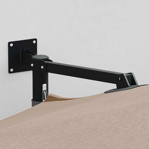 Ombrello da giardino Tortora e Nero 248 x 248 x 148 cm 42003230