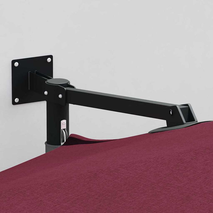 Ombrello da giardino Rosso e Nero 248 x 248 x 148 cm 42003231