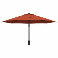 Ombrello da giardino Rosso e Nero 248 x 248 x 148 cm 42003232