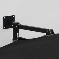 Ombrello da giardino Nero e Nero 248 x 248 x 148 cm 42003233