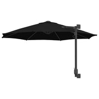 Ombrello da giardino Nero e Nero 248 x 248 x 148 cm 42003233