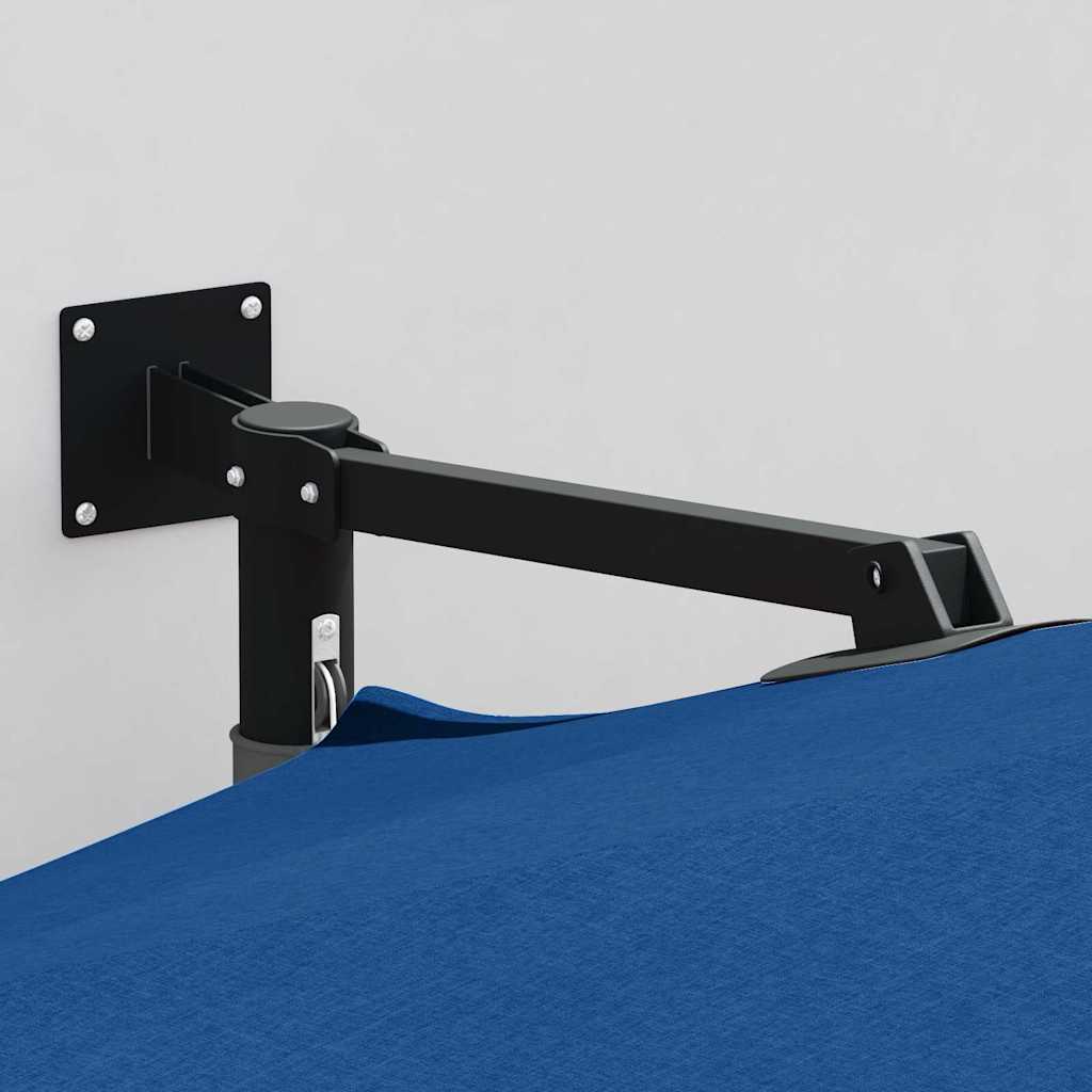 Ombrello da giardino Blu e Nero 248 x 248 x 148 cm 42003234