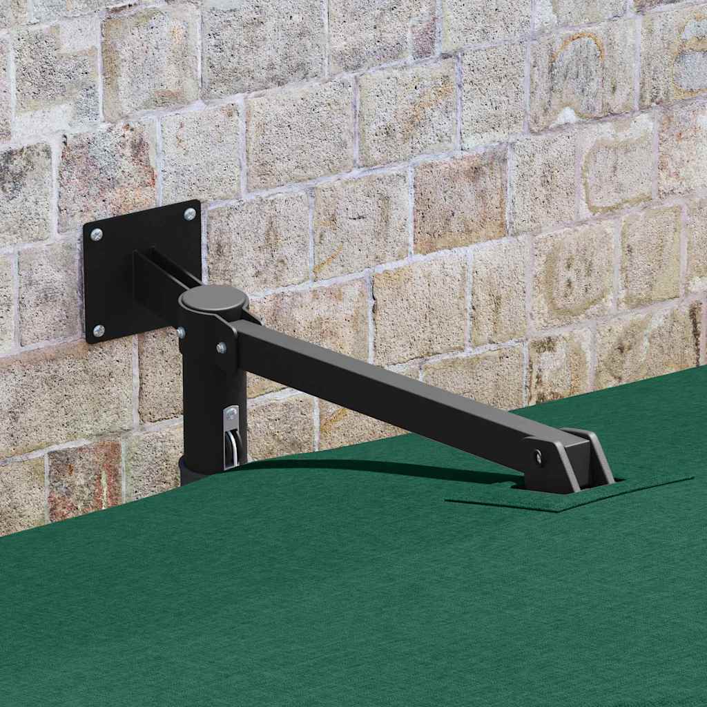 Ombrello da giardino Verde e Nero 248.5 x 247.5 x 160 cm 42003236