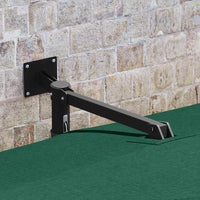 Ombrello da giardino Verde e Nero 248.5 x 247.5 x 160 cm 42003236