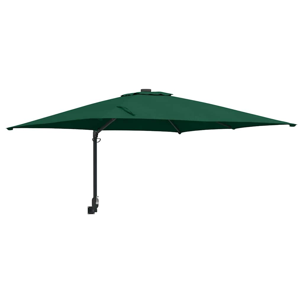 Ombrello da giardino Verde e Nero 248.5 x 247.5 x 160 cm 42003236
