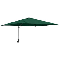 Ombrello da giardino Verde e Nero 248.5 x 247.5 x 160 cm 42003236
