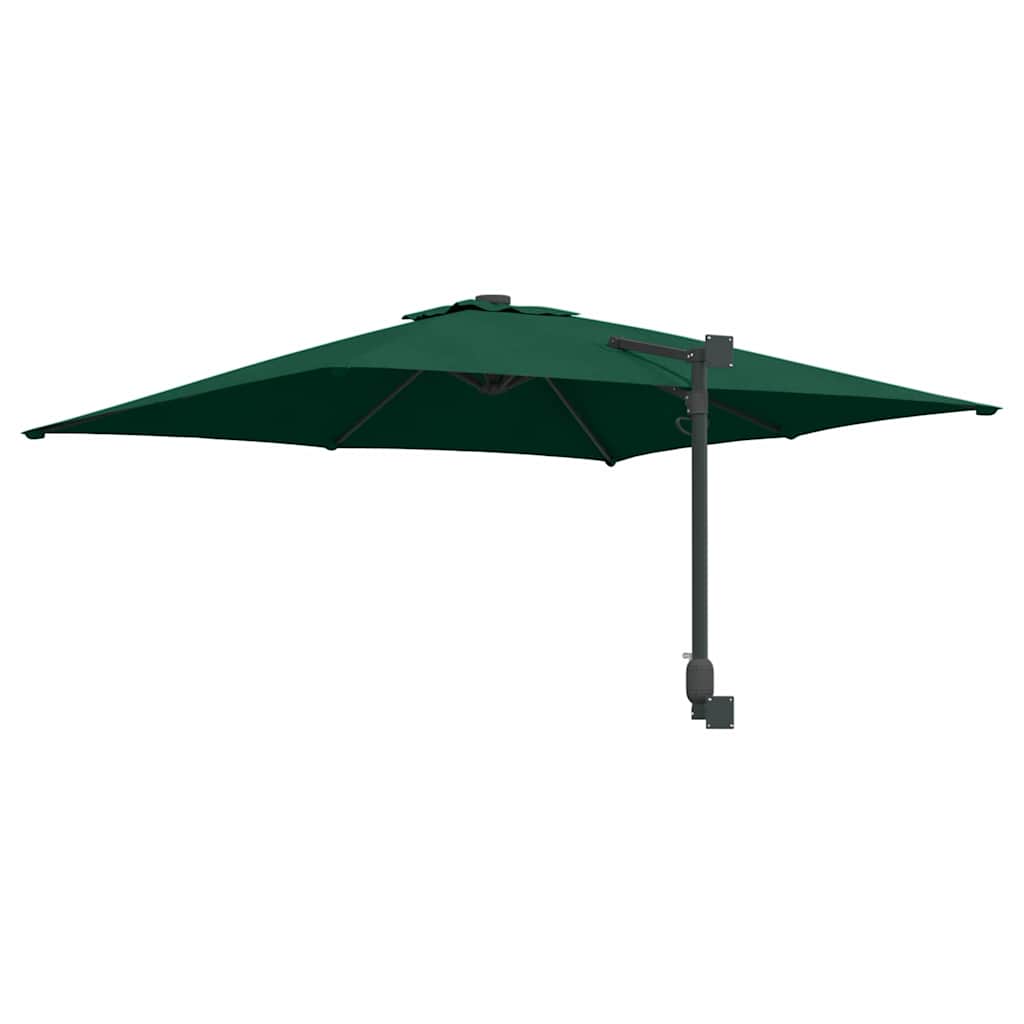 Ombrello da giardino Verde e Nero 248.5 x 247.5 x 160 cm 42003236