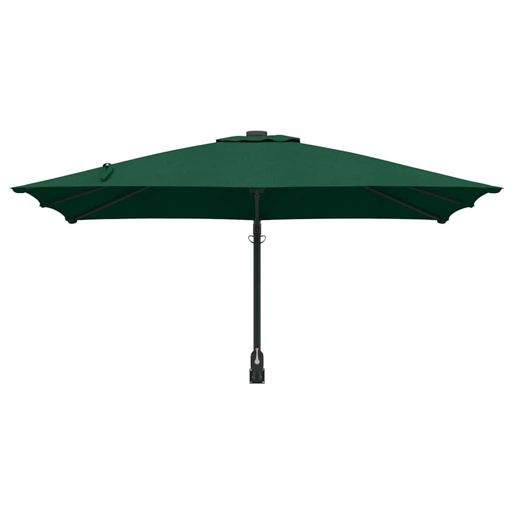 Ombrello da giardino Verde e Nero 248.5 x 247.5 x 160 cm 42003236