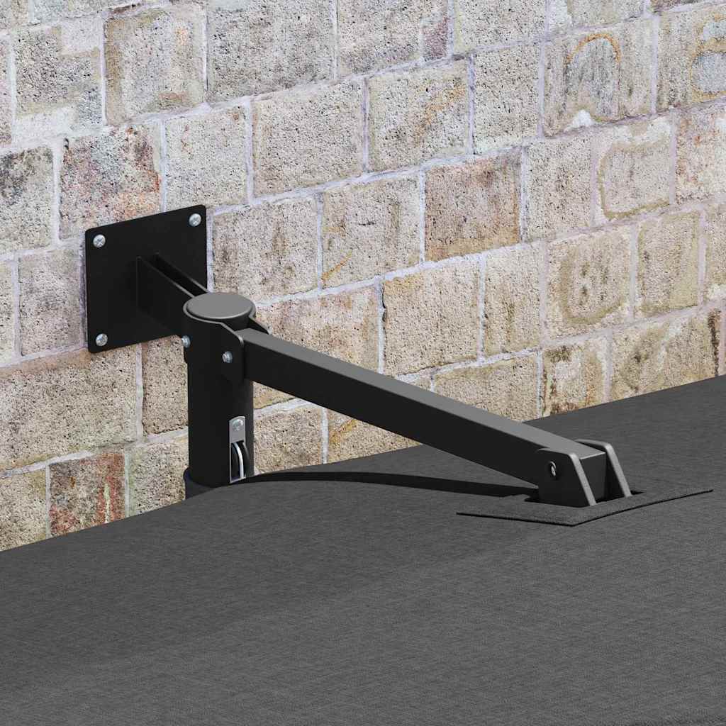 Ombrello da giardino Antracite e Nero 248.5 x 247.5 x 160 cm 42003237