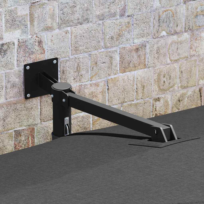 Ombrello da giardino Antracite e Nero 248.5 x 247.5 x 160 cm 42003237