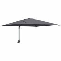Ombrello da giardino Antracite e Nero 248.5 x 247.5 x 160 cm 42003237