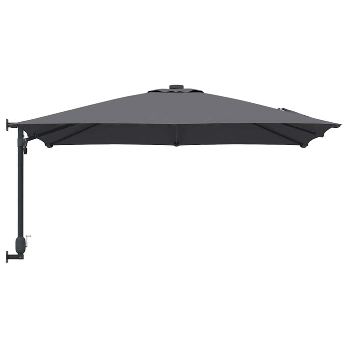 Ombrello da giardino Antracite e Nero 248.5 x 247.5 x 160 cm 42003237