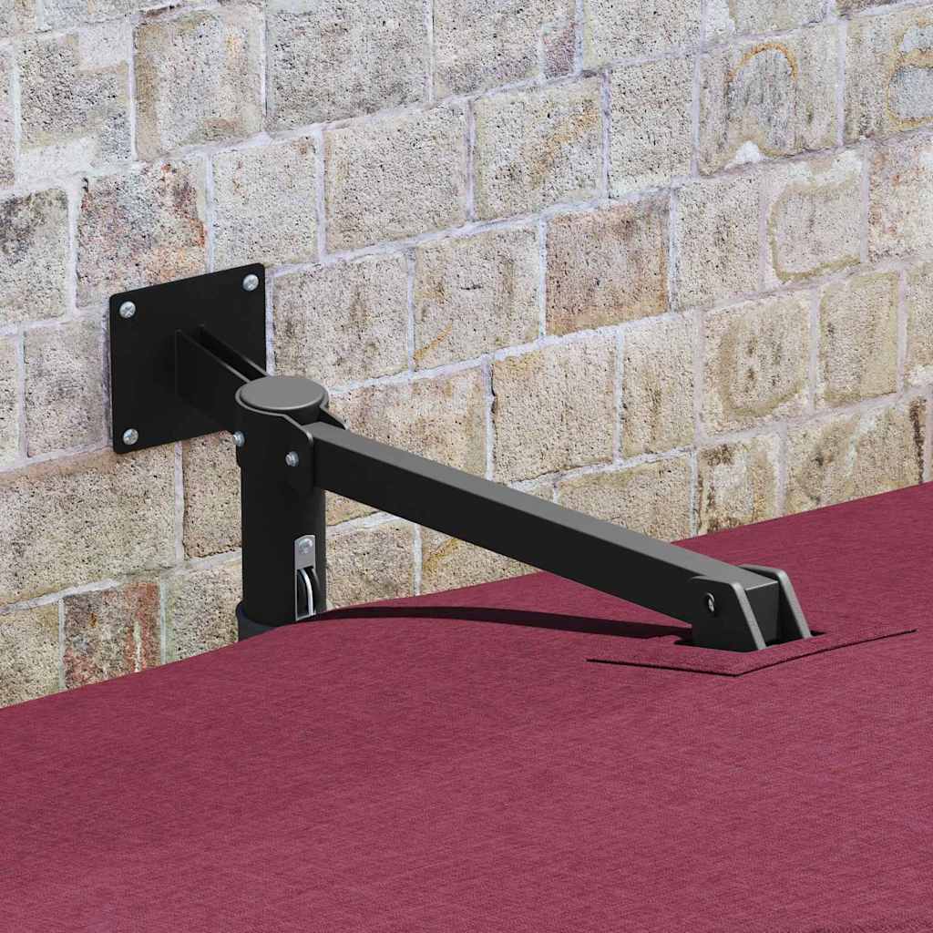 Ombrello da giardino Rosso e Nero 248.5 x 247.5 x 160 cm 42003239