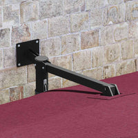 Ombrello da giardino Rosso e Nero 248.5 x 247.5 x 160 cm 42003239