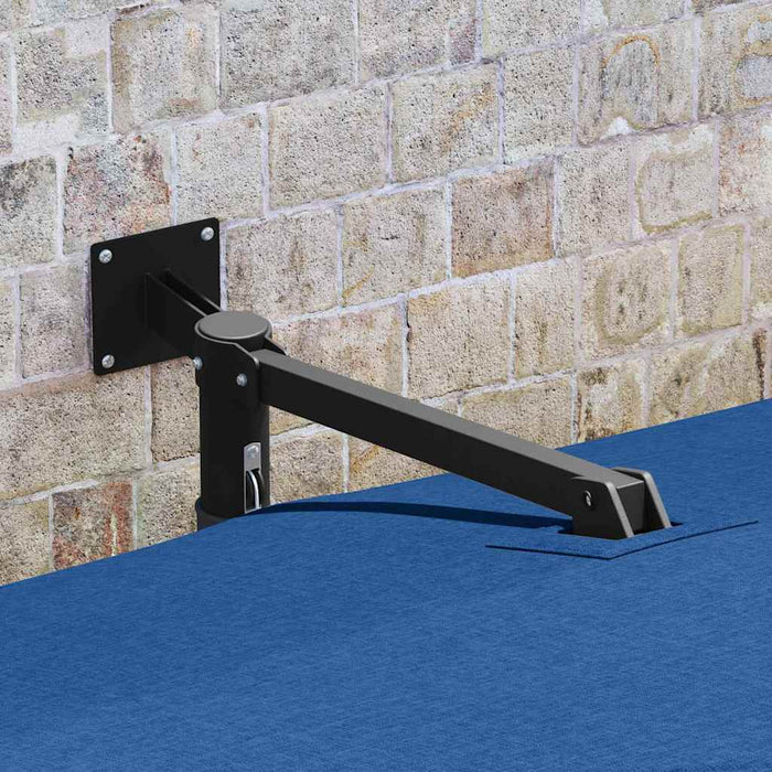 Ombrello da giardino Blu e Nero 248.5 x 247.5 x 160 cm 42003242