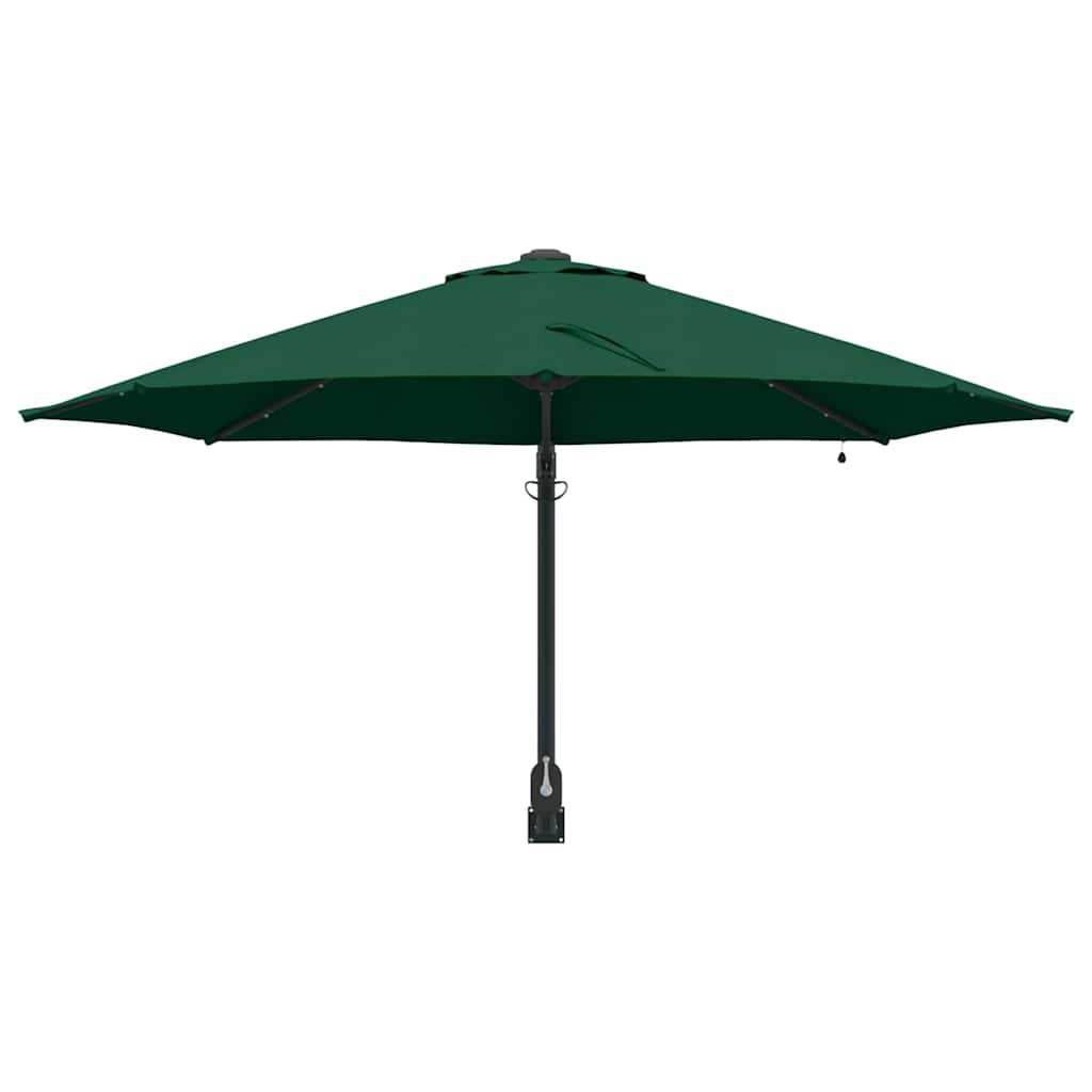 Parasol da giardino a parete  con LED, verde, 248 cm 42003244