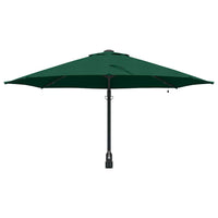 Parasol da giardino a parete  con LED, verde, 248 cm 42003244