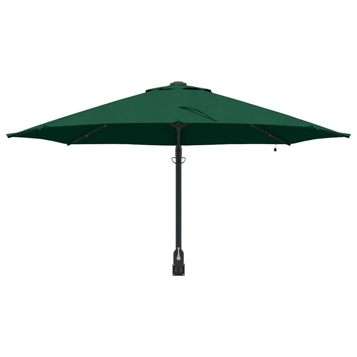 Parasol da giardino a parete  con LED, verde, 248 cm 42003244