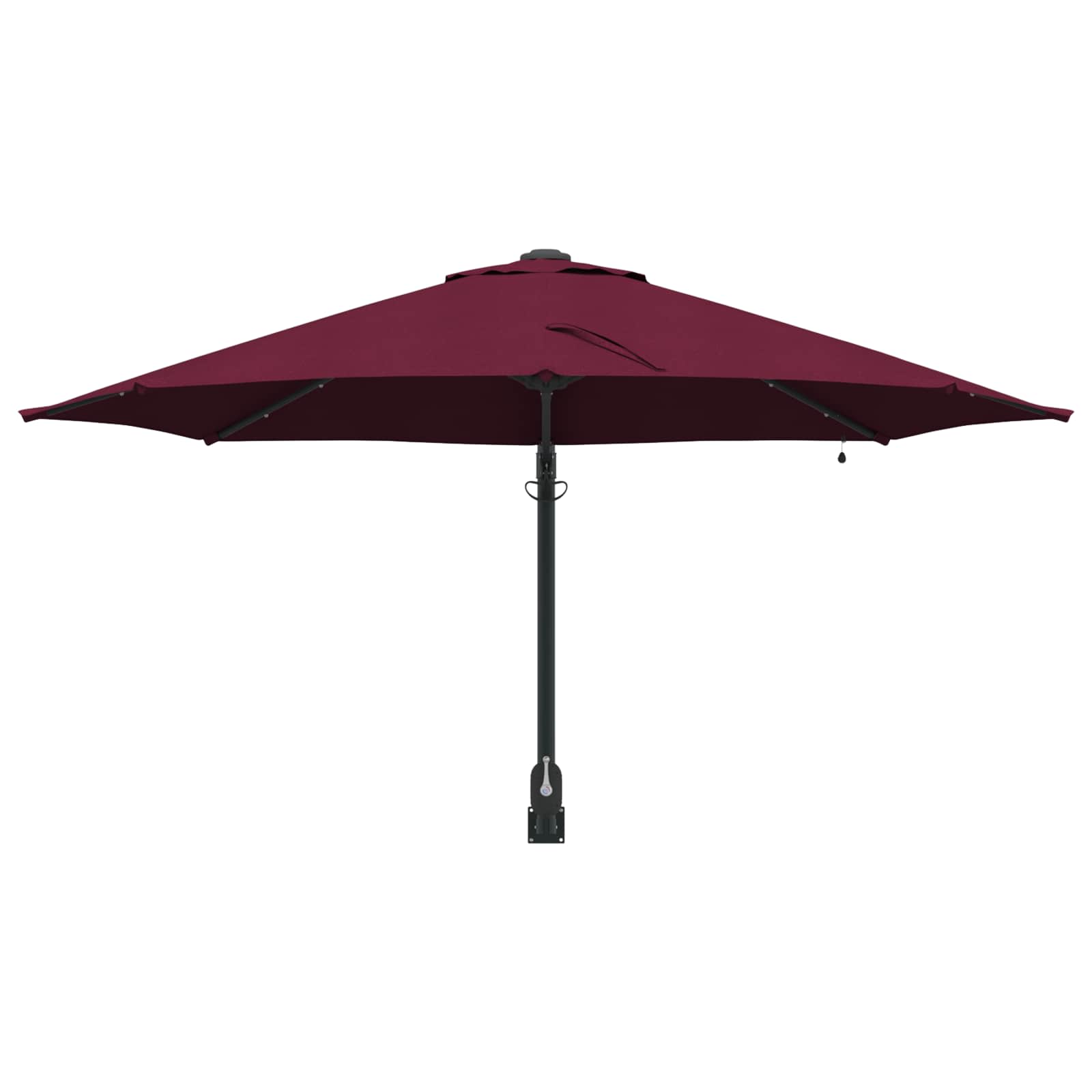 Ombrello da giardino Rosso e Nero 248 x 248 x 148 cm 42003247