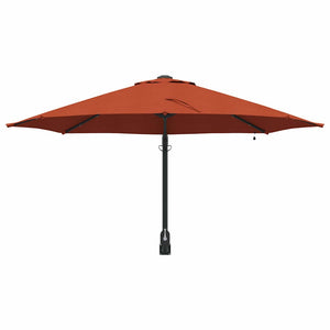 Parasol da giardino montato a muro  con LED, terracotta, 248 cm 42003248