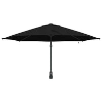 Parasol da Giardino da Parete con LED Nero, 248 cm 42003249