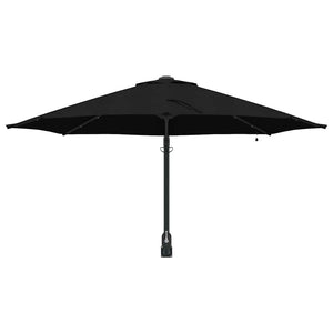 Parasol da Giardino da Parete con LED Nero, 248 cm 42003249