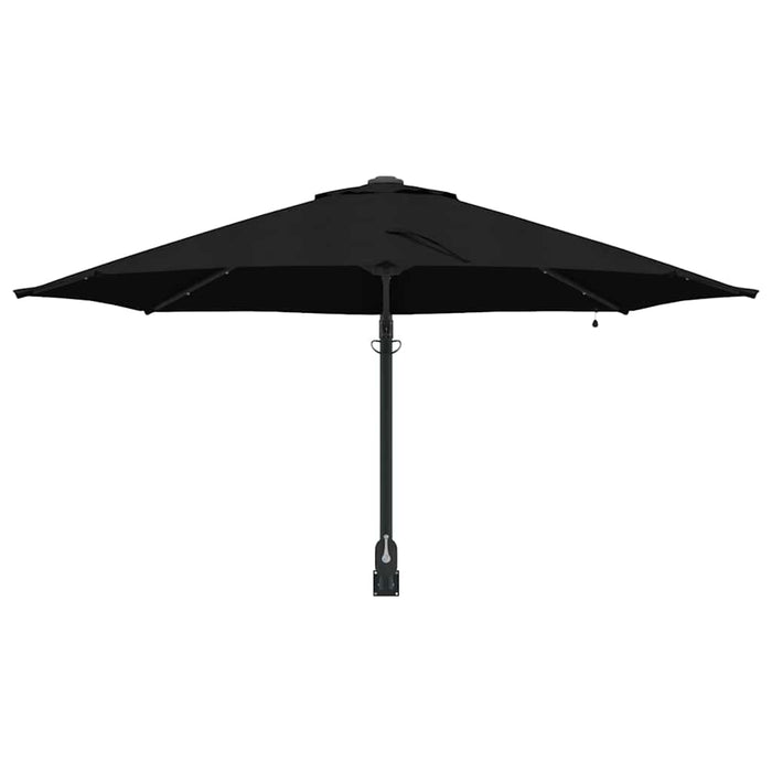 Parasol da Giardino da Parete con LED Nero, 248 cm 42003249