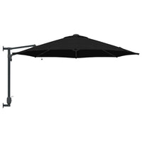 Parasol da Giardino da Parete con LED Nero, 248 cm 42003249