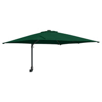 vidaXL Ombrello da giardino Verde 248.5 x 247.5 x 160 cm Tessuto