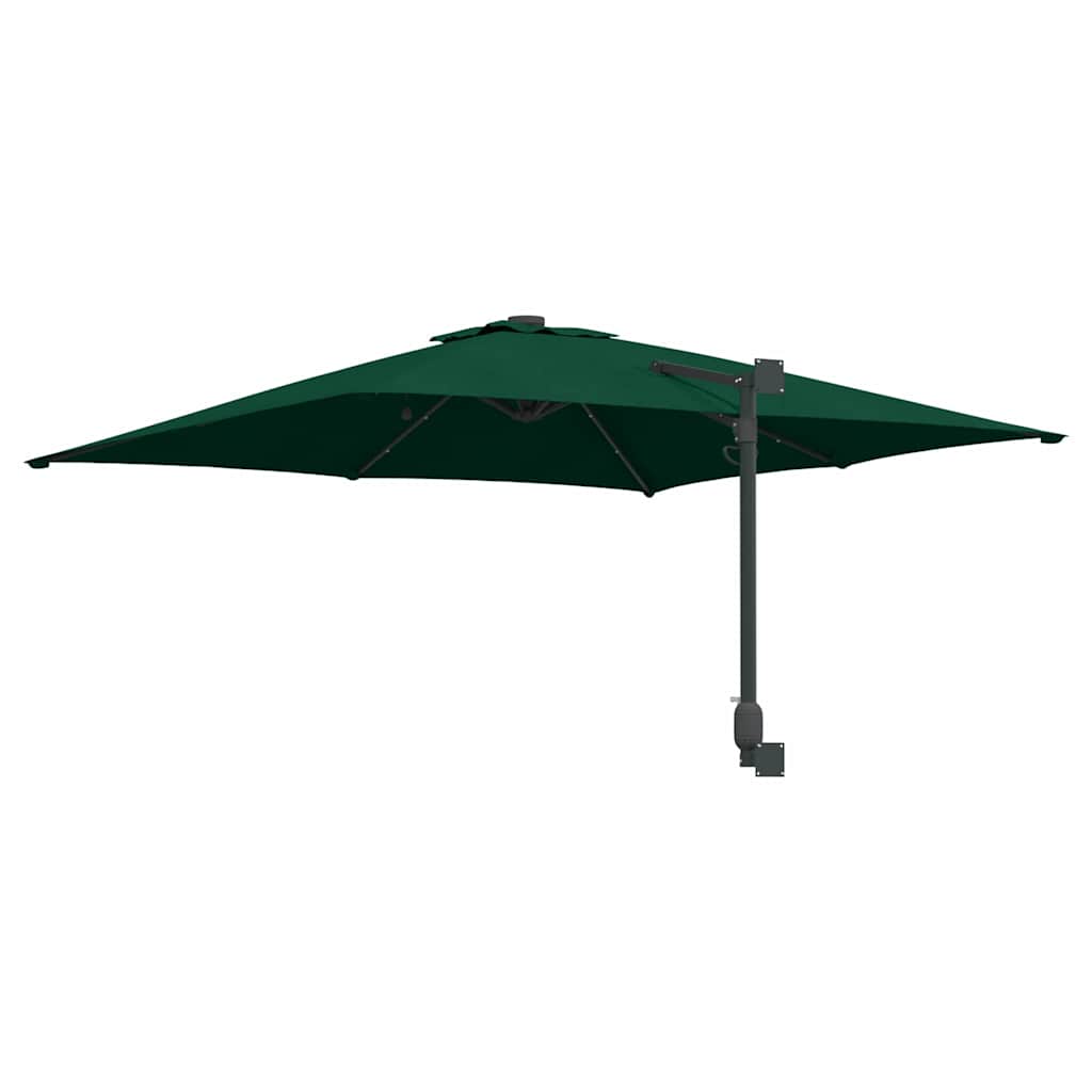 vidaXL Ombrello da giardino Verde 248.5 x 247.5 x 160 cm Tessuto