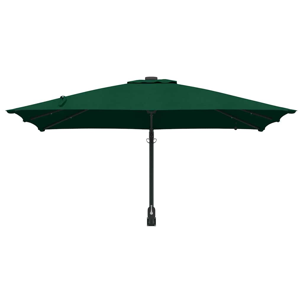 vidaXL Ombrello da giardino Verde 248.5 x 247.5 x 160 cm Tessuto